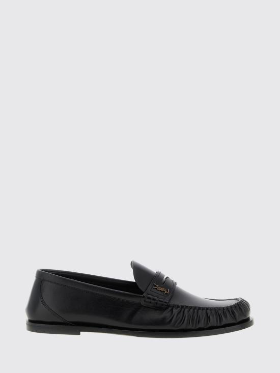 26SS 생로랑 스무스 레더 카산드라 로퍼 820618AAELH 1000 Black