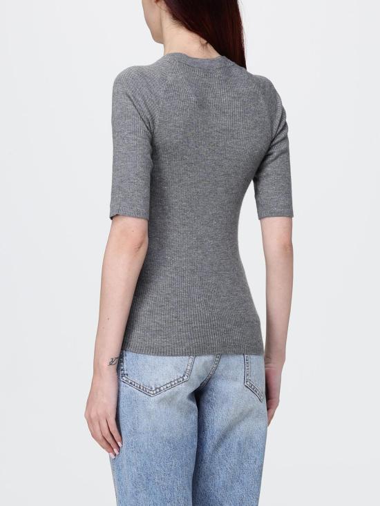 26SS 브루넬로 쿠치넬리 라이트 스파클링 캐시미어 립 스웨터 M9A822200 C079 Grey - BRUNELLO CUCINELLI