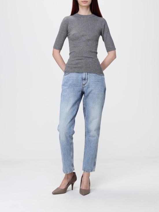 26SS 브루넬로 쿠치넬리 라이트 스파클링 캐시미어 립 스웨터 M9A822200 C079 Grey - BRUNELLO CUCINELLI