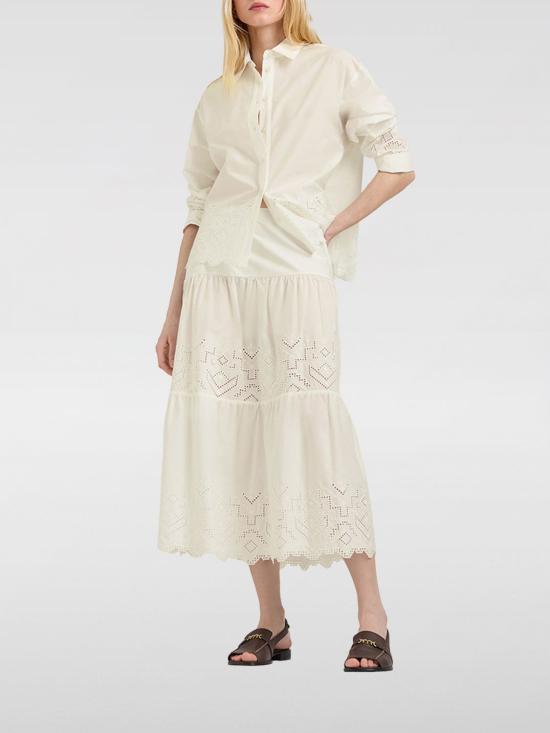 26SS 모모니 롱 스커트 261MMOSK00526120MO 0040 Cream - MOMONI