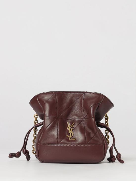 26SS 생로랑 램스킨 제이미 미니 숄더 파우치 859174AAB32 6195 Burgundy