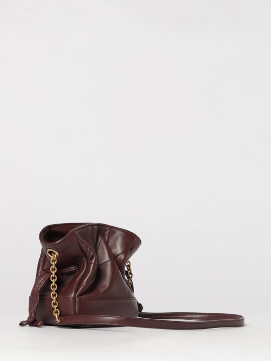 26SS 생로랑 램스킨 제이미 미니 숄더 파우치 859174AAB32 6195 Burgundy - SAINT LAURENT