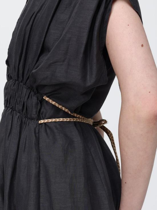 26SS 120 리노 롱 원피스 33BLIW4PLQ000G494 700542 Charcoal - 120 LINO