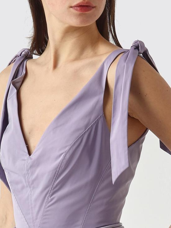 26SS 엘리자베타프랜치 롱 원피스 AB90361E2 EV7 Lilac - ELISABETTA FRANCHI