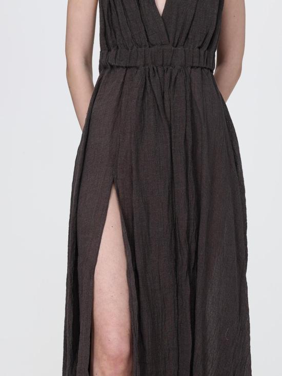 26SS 120 리노 롱 원피스 33BLIW4PLI000G486 700909 Charcoal - 120 LINO