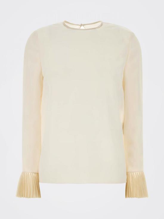 26SS 발렌티노 가라바니 긴팔 티셔츠 8B0AEBW021B AD6 Cream - VALENTINO GARAVANI