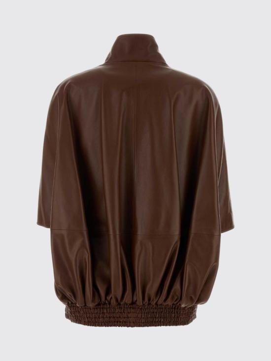 26SS 발렌시아가 가죽 자켓 871987TUS11 2135 Brown - BALENCIAGA