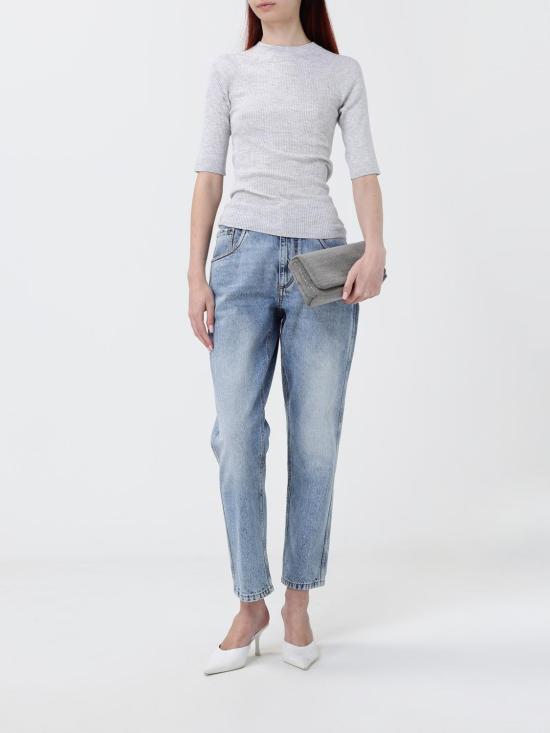 26SS 브루넬로 쿠치넬리 라이트 스파클링 캐시미어 립 스웨터 M9A822200 C072 Beige - BRUNELLO CUCINELLI