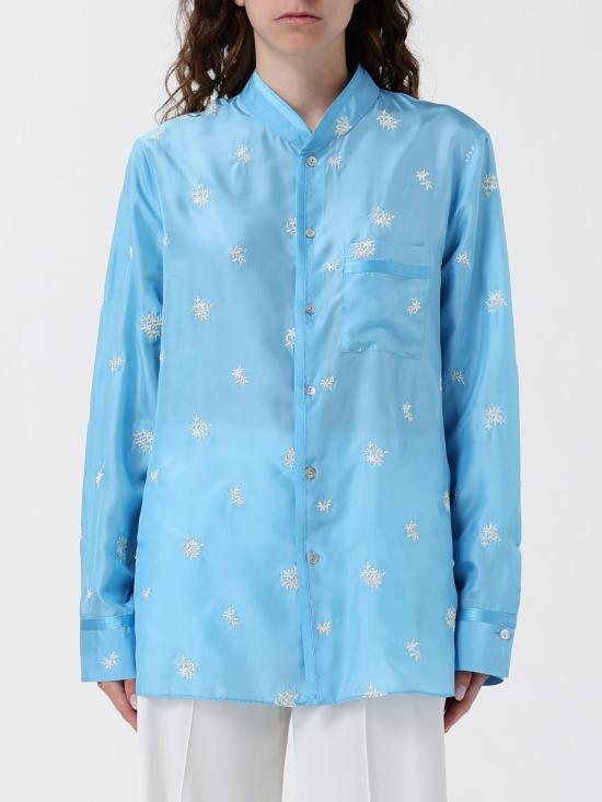 26SS 포르테포르테 블라우스 14868MYSHIRT 5002 Gnawed Blue