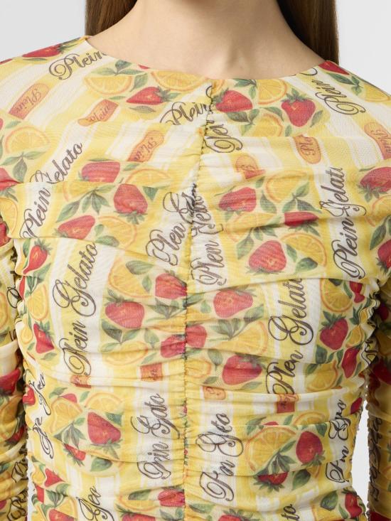 26SS 필립 플레인 숏 원피스 PAFCWRG3603PTE003N 09 Yellow - PHILIPP PLEIN