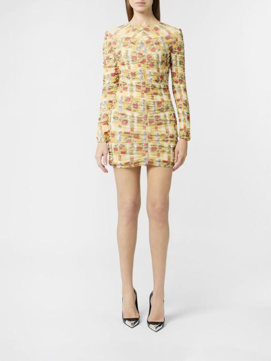 26SS 필립 플레인 숏 원피스 PAFCWRG3603PTE003N 09 Yellow