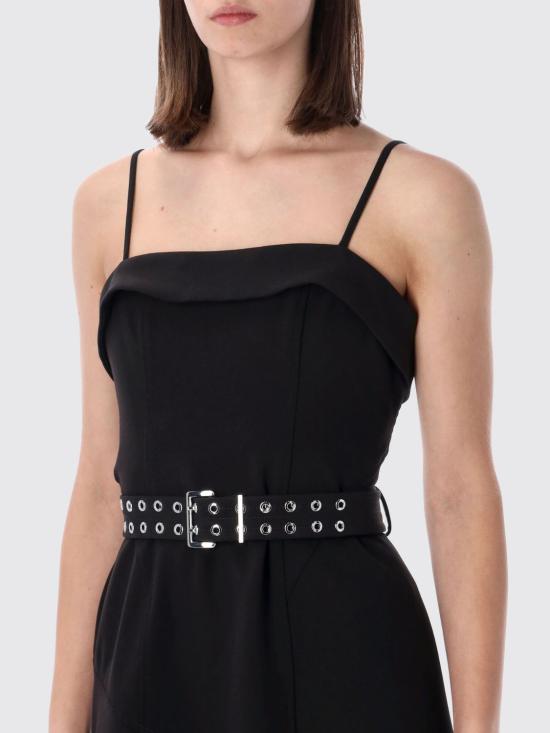 26SS 가니 롱 원피스 A1030559 099 Black - GANNI