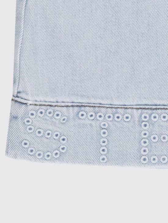 26SS [키즈] 스텔라 맥카트니 데님 스커트 TY7A51Z0746 600 Gnawed Blue - STELLA MCCARTNEY
