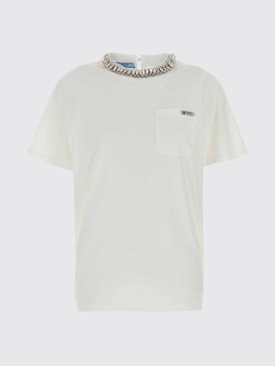 26SS 프라다 반팔 티셔츠 3576BRSOOO182X F0009 White