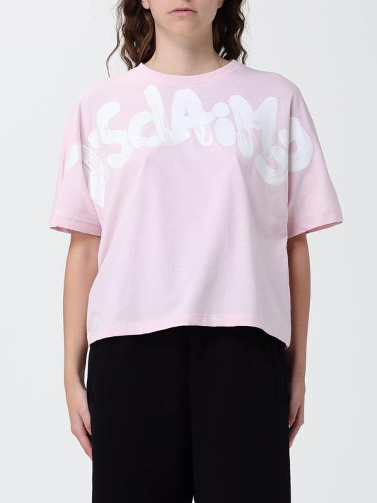 26SS 디스클레이머 반팔 티셔츠 55554 ROSA BIANCA Pink