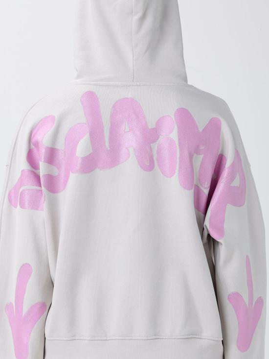 26SS 디스클레이머 후드 티셔츠 55550 GHIACCIO ST ROSA Grey - DISCLAIMER