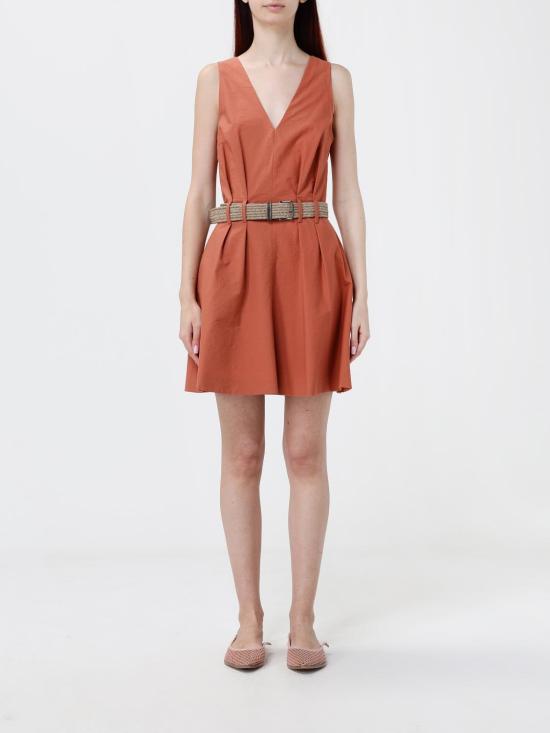 26SS 브루넬로 쿠치넬리 미디 원피스 ML140A5354 C3980 Orange