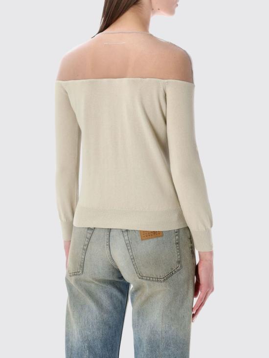 26SS MM6 메종마르지엘라 긴팔 티셔츠 S62HP0043M13273 729 Beige - MM6 MAISON MARGIELA