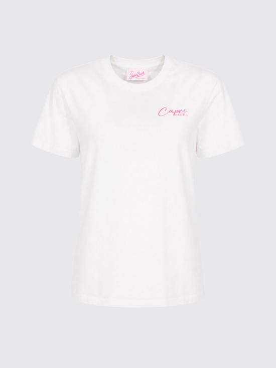 26SS 세인트바쓰 반팔 티셔츠 EMI0001 09355L Bianco 4 - MC2 SAINT BARTH