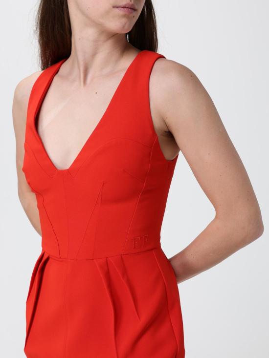 26SS 엘리자베타프랜치 미디 원피스 AB94162E2 H85 Red - ELISABETTA FRANCHI