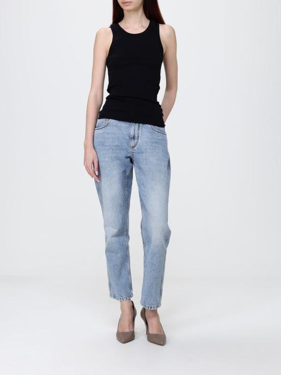 26SS 브루넬로 쿠치넬리 민소매 티셔츠 M0TC8FX230 C101 Black - BRUNELLO CUCINELLI