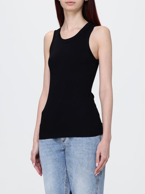 26SS 브루넬로 쿠치넬리 민소매 티셔츠 M0TC8FX230 C101 Black - BRUNELLO CUCINELLI
