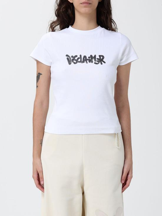 26SS 디스클레이머 반팔 티셔츠 55563 BIANCO White