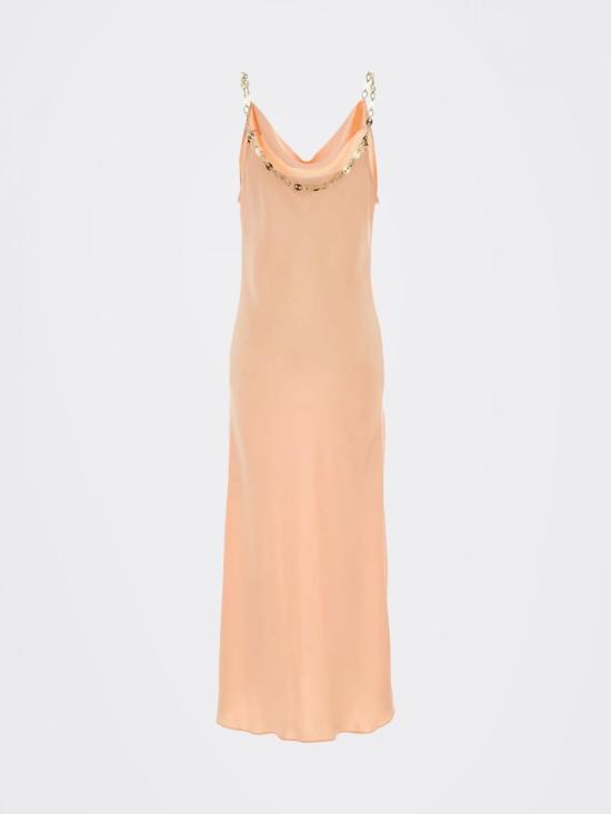 26SS 파코라반 롱 원피스 26PCRO071PO0336 P259 Salmon - PACO RABANNE