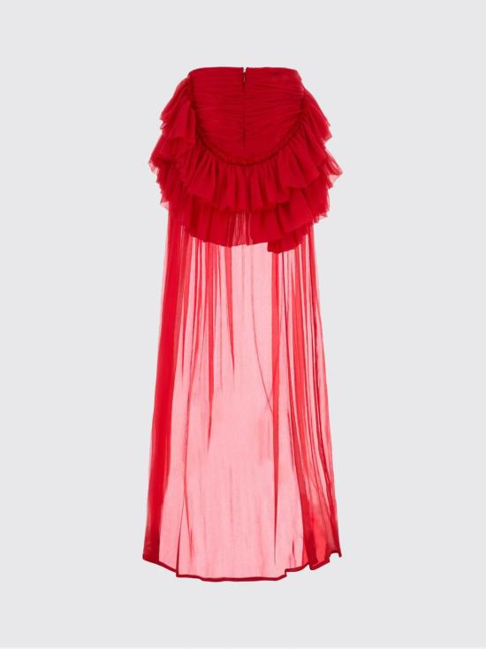 26SS 드리스 반 노튼 롱 스커트 2610108193040 352 Red - DRIES VAN NOTEN