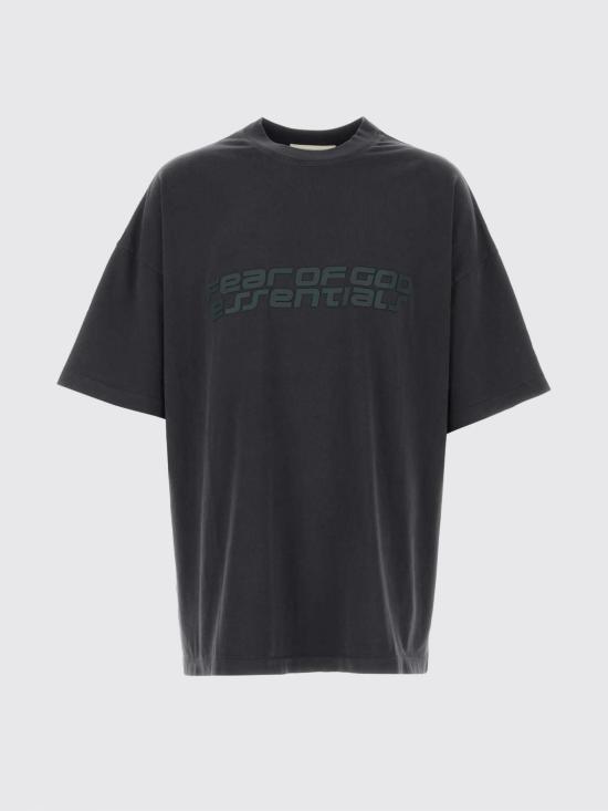 26SS 피어오브갓 반팔 티셔츠 125HO254473F VINTAGE Black - FEAR OF GOD