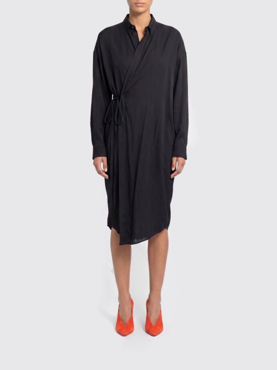 26SS 발렌시아가 미디 원피스 857339TTO54 1000 Black
