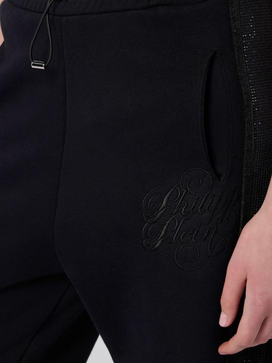 26SS 필립 플레인 트레이닝/조거 팬츠 SAFCWJT2202PTE003N 02 Black - PHILIPP PLEIN