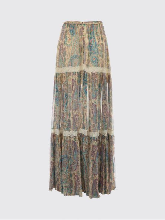 26SS 에트로 롱 스커트 WRFA018399SA1N8 X0804 White - ETRO