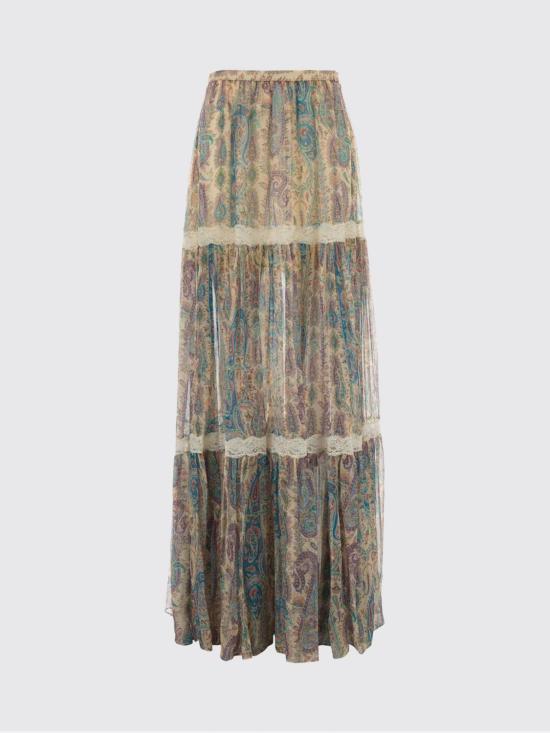26SS 에트로 롱 스커트 WRFA018399SA1N8 X0804 White - ETRO