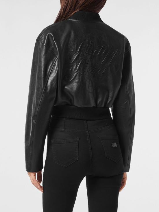 26SS 필립 플레인 가죽 자켓 FAECWLB1168PLE010N 02 Black - PHILIPP PLEIN