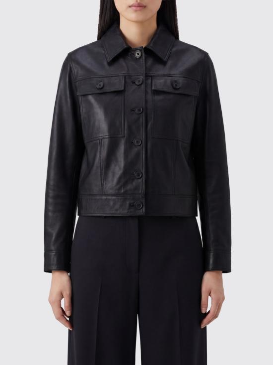 26SS 살바토레 산토로 가죽 자켓 50035D ETE Black