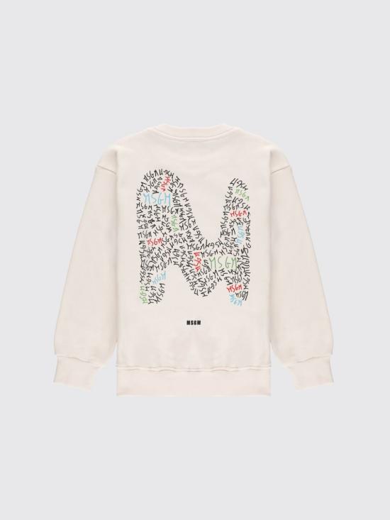 26SS [키즈] 엠에스지엠 티셔츠 S6MSJBSW237 013 Ivory - MSGM