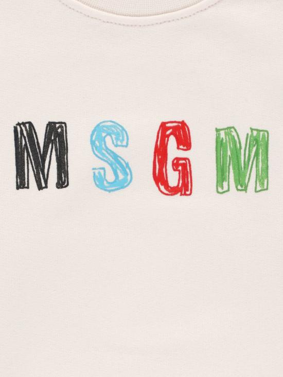 26SS [키즈] 엠에스지엠 티셔츠 S6MSJBSW237 013 Ivory - MSGM