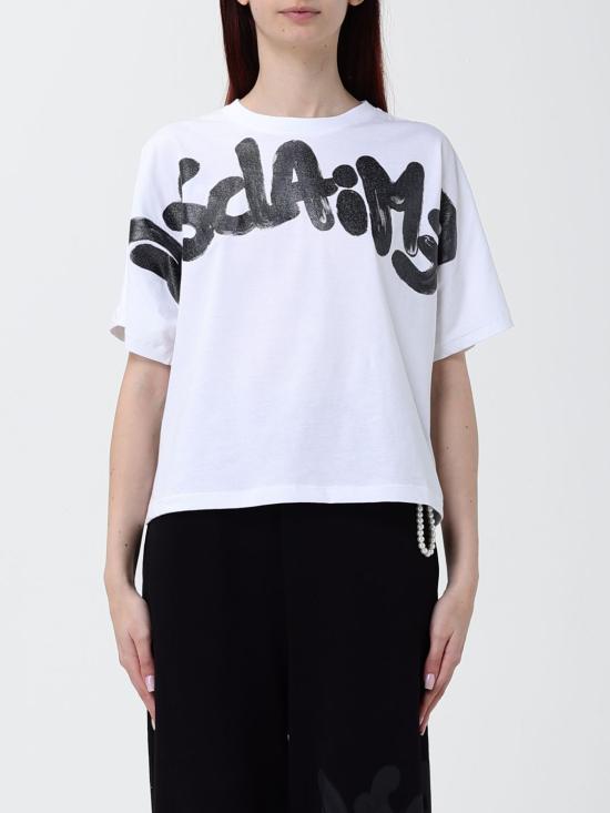 26SS 디스클레이머 반팔 티셔츠 55554 BIANCO ST NERA White
