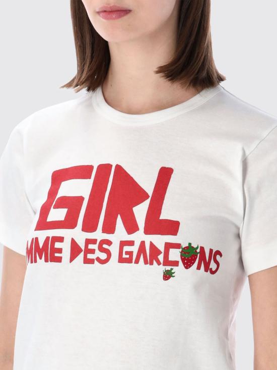 26SS 꼼데가르송 반팔 티셔츠 NQT502 1 White - COMME DES GARCONS