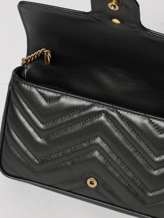 26SS 구찌 GG 마몽 스몰 숄더백 751526AACCE 1061 Black - GUCCI