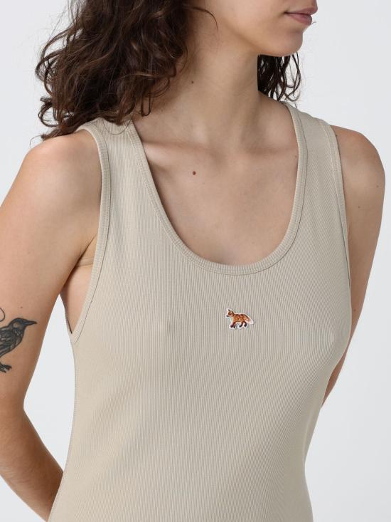 26SS 메종키츠네 롱 원피스 QW01654KA0033 450 Green - MAISON KITSUNE