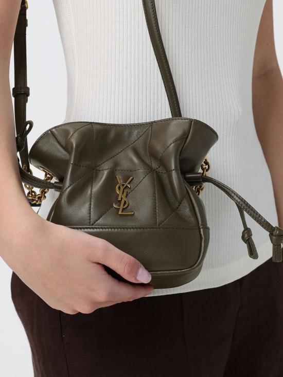 26SS 생로랑 램스킨 제이미 미니 숄더 파우치 859174AAB32 3212 Brown - SAINT LAURENT