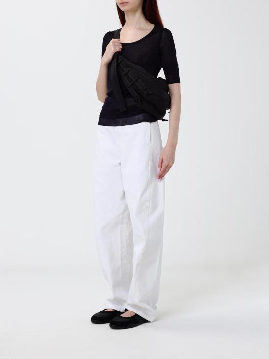 26SS 르메르 트위스트 벨티드 팬츠 PA326DLD10 70086 White - LEMAIRE