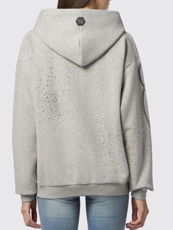 26SS 필립 플레인 후드 티셔츠 SAFCWJB1934PTE003N 10 Grey - PHILIPP PLEIN