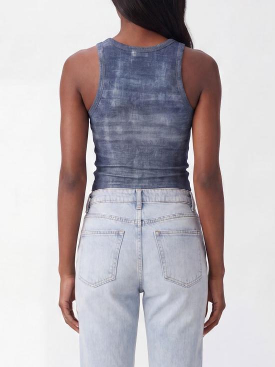 26SS 리우조 민소매 티셔츠 UA6505J1624 L9680 Denim - LIU JO