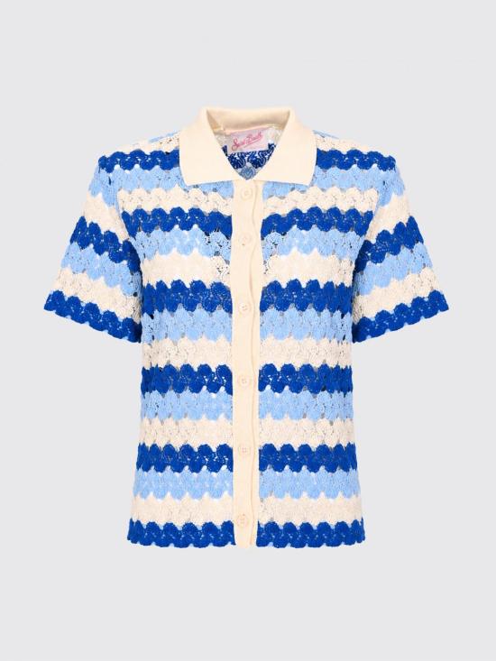 26SS 세인트바쓰 폴로 티셔츠 MOE0001 00585L Blue - MC2 SAINT BARTH