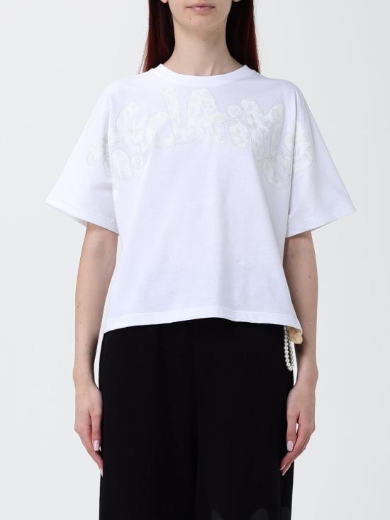 26SS 디스클레이머 반팔 티셔츠 55554 BIANCO ST MACUL PERL White 1