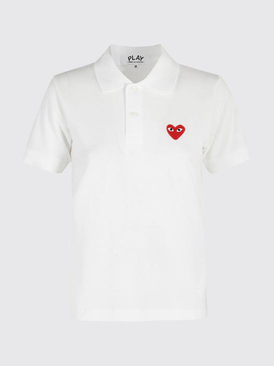 26SS 꼼데가르송 폴로 티셔츠 AZT005 5 White - COMME DES GARCONS