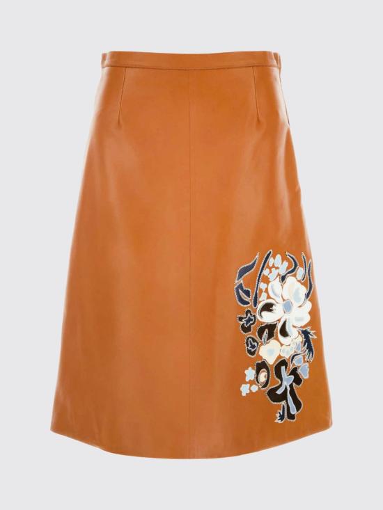 26SS 마르니 미디 스커트 GOMX0840SUULA767 00M07 Rust - MARNI